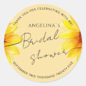 Modern Bride Shower Square Sticker  (Voorkant)