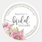 Modern Bride Shower Sticker  (Voorkant)
