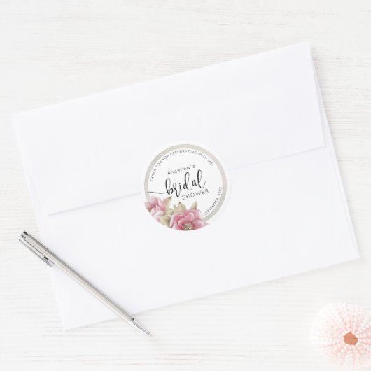 Modern Bride Shower Sticker (Envelop)
