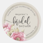 Modern Bride Shower Sticker (Voorkant)