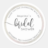 Modern Bride Shower Sticker  (Voorkant)