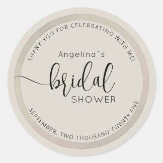 Modern Bride Shower Sticker 