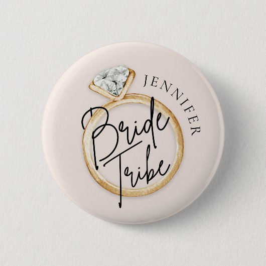 Modern Bride Tribe Custom Button (Voorkant)