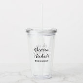 Modern Bridesmaid Bridal Party Gifts Acryl Drinkbeker (Voorkant)