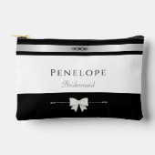 Modern Bridesmaid Gift | Luxury Typography Makeup Etui (Voorkant)