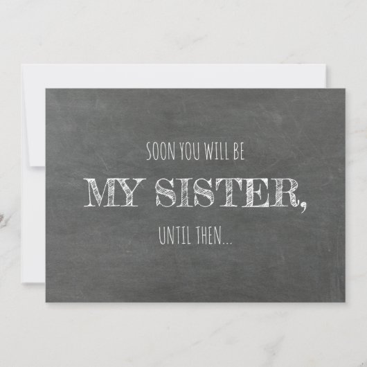 Modern Bridesmaid / Maid of Honor Voorstel Kaart (Voorkant)