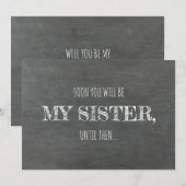 Modern Bridesmaid / Maid of Honor Voorstel Kaart (Voorkant / Achterkant)