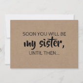 Modern Bridesmaid / Maid of Honor Voorstel Kaart (Voorkant)