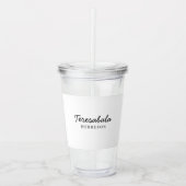 Modern Bridesmaid Minimalist Script Design Acryl Drinkbeker (Voorkant)