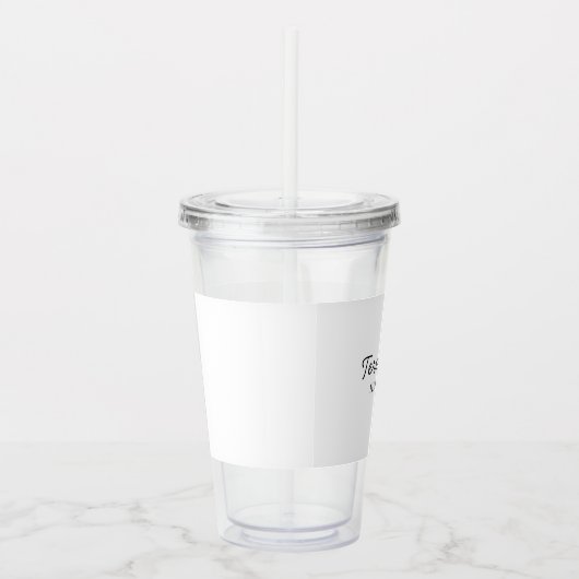 Modern Bridesmaid Minimalist Script Design Acryl Drinkbeker (Rechts)