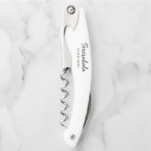 Modern Bridesmaid Minimalist Script Design Kurkentrekker (Voorkant)