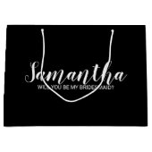 Modern Bridesmaid-voorstel Groot Cadeauzakje (Voorkant)