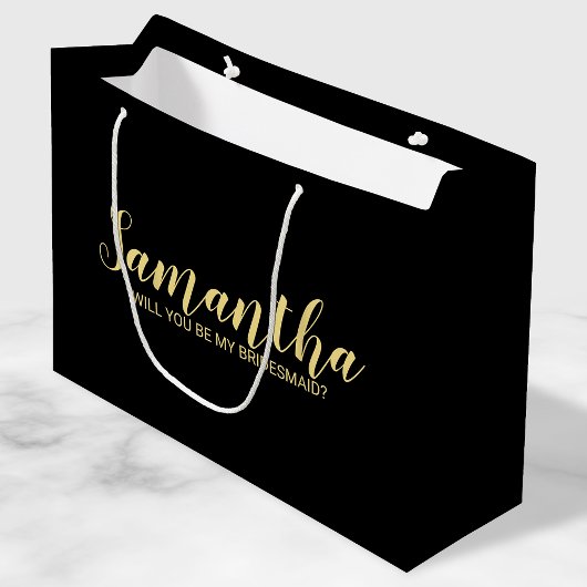 Modern Bridesmaid-voorstel Groot Cadeauzakje