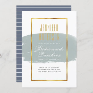 Modern Bridesmaids Luncheon Tea Brunch nodigt uit Kaart