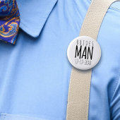 Modern Bridesman Wedding Party Favor Pin Button