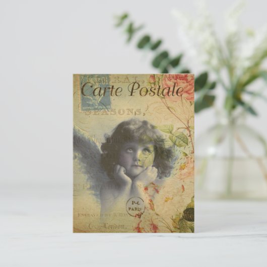 Modern  Briefkaart van de Franse Hoek (Staand voorkant)