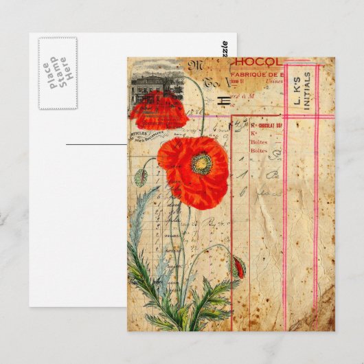 Modern  Briefkaart van paprika's (Voorkant / Achterkant)