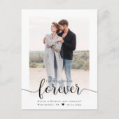 Modern Briefkaart voor bekendmaking van berichten  (Voorkant)