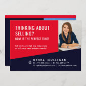 Modern Briefkaart voor de verkoop van onroerend go (Voorkant / Achterkant)