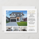 Modern Briefkaart voor de verkoop van onroerend go (Achterkant)
