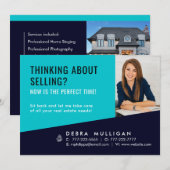 Modern Briefkaart voor de verkoop van onroerend go (Voorkant / Achterkant)