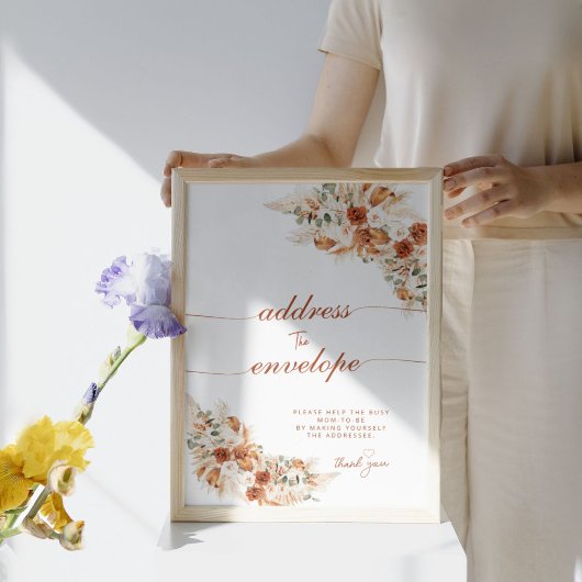 Modern Bright Boho Adres van de Envelopendouche Poster