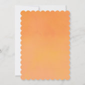Modern Bright & Bold Gradient Oranje Bruiloft Kaart (Achterkant)