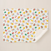 Modern Bright Colourful Smiling Suns and Rainbows  Sherpa Deken (Voorkant (horizontaal))