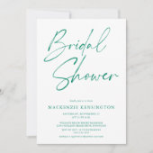 Modern Bright Emerald Green Vrijgezellenfeest Kaart (Voorkant)