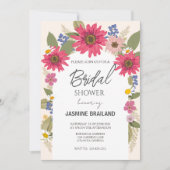 Modern Bright Floral Arch Vrijgezellenfeest Kaart (Voorkant)