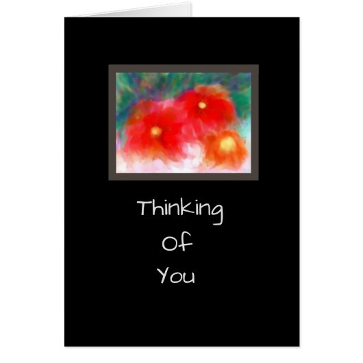 Modern Bright Flowers Bereavement/Get Well Kaart (Voorkant)
