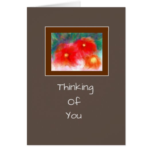 Modern Bright Flowers Bereavement/Get Well Kaart (Voorkant)