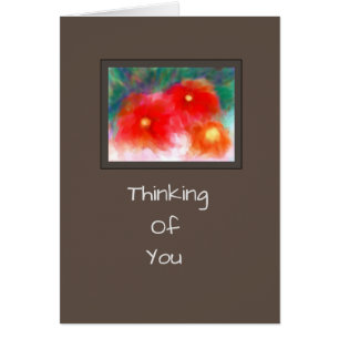 Modern Bright Flowers Bereavement/Get Well Kaart