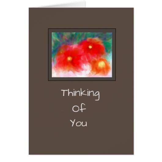 Modern Bright Flowers Bereavement/Get Well Kaart (Voorkant)