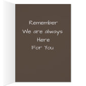 Modern Bright Flowers Bereavement/Get Well Kaart (Binnen (Rechts))