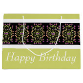 Modern Bright Green Groot Cadeauzakje (Voorkant)