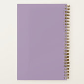 Modern Bright Ideas Personalized Name Lavender Notitieboek (Achterkant)