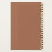 Modern Bright Ideas Personalized Name Terracotta Notitieboek (Achterkant)