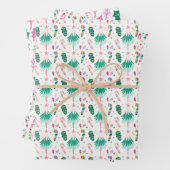 Modern Bright Multicolored Whimsical Christmas Inpakpapier Vel (In situ)