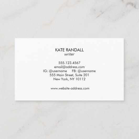 Modern Bright Red Professional Networking Visitekaartje (Achterkant)