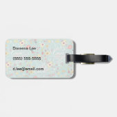 Modern Bright Romantisch patroon Bagagelabel (Achterkant horizontaal)