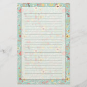 Modern Bright Romantisch patroon Briefpapier (Voorkant)