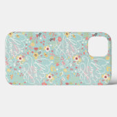 Modern Bright Romantisch patroon Case-Mate iPhone Case (Achterkant (horizontaal))