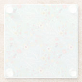 Modern Bright Romantisch patroon Glazen Onderzetter (Achterkant)