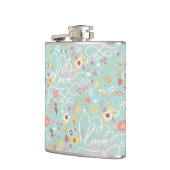 Modern Bright Romantisch patroon Heupfles (Links)