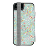 Modern Bright Romantisch patroon Incipio iPhone Portemonnee Hoesje (Agenda Achterkant)