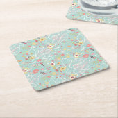 Modern Bright Romantisch patroon Kartonnen Onderzetters (Schuin)