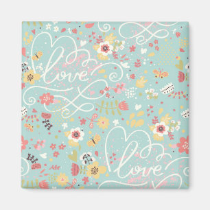 Modern Bright Romantisch patroon Magneet