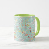 Modern Bright Romantisch patroon Mok (Voorkant rechts)