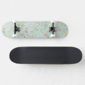Modern Bright Romantisch patroon Skateboard (Horizontaal)